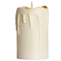 LED 3D Jumping Wick Pillar Candles | Dripping Wax Look