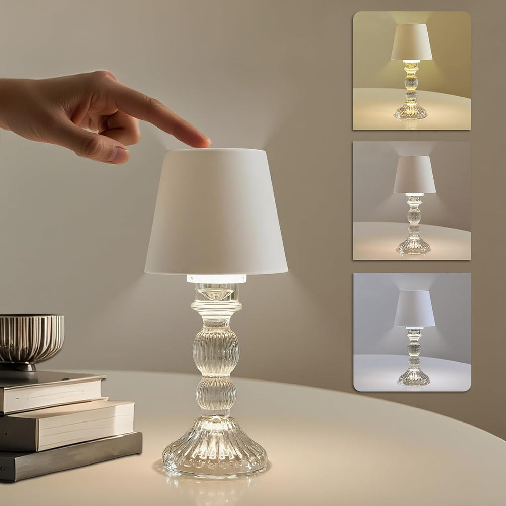 Cordless Table Lamp – 9.5” Rechargeable Touch Control Lamp