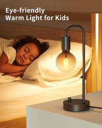 ONEWISH Industrial Table Lamp – Modern Minimalist Bedside Lighting