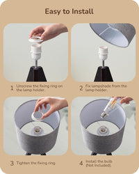 EDISHINE Boho Small Table Lamp – Modern Style