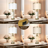 Elegant Alabaster Table Lamps – Set of 2