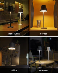 KDG 2 Pack Cordless Table Lamps – Portable LED Desk Lamps