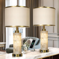 Elegant Alabaster Table Lamps – Set of 2
