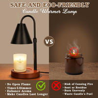 Candle Warmer Lamp With Timer Dimmable