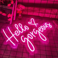 Hello Gorgeous Neon Sign Light