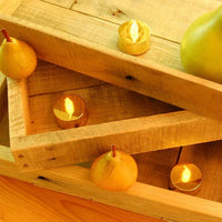 LED Gold Tea Light Candles | Amber Yellow