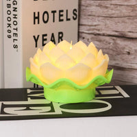 LED Moving Wick Lotus Flower Candle