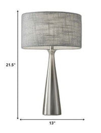 Black Metal Tapered Base Table Lamp - lamppure