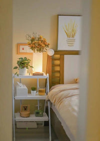 Dimmable Flower Vase Beside Decorative Table Lamp for Rustic Home - lamppure
