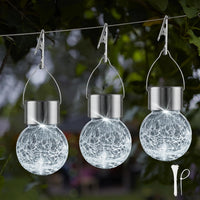 Solar Hanging Globe Lights Waterproof Cold White 24 Pack - lamppure