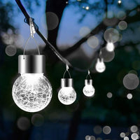 Solar Hanging Globe Lights Waterproof Cold White 24 Pack - lamppure