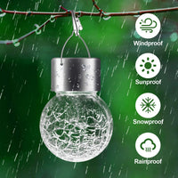 Solar Hanging Globe Lights Waterproof Cold White 24 Pack - lamppure